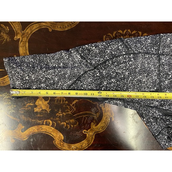 Lululemon Womens Outrun 17" Crop Legging Splatter White Black Luxtreme Running 8 - Picture 11 of 12